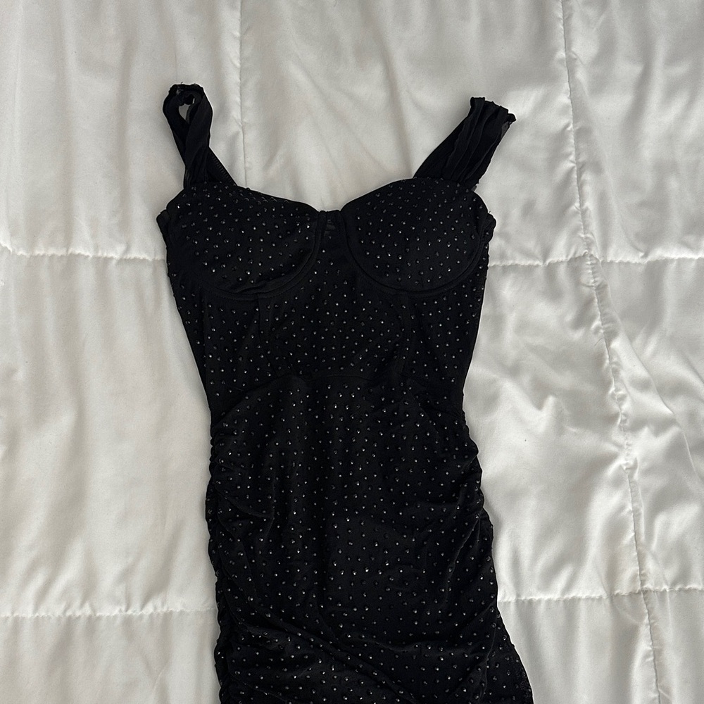 Windsor Black Studded Mini Dress